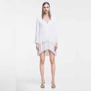 Zara Pleated Dress Size M